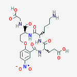 Structure of 3-[(5s,8s,11s)-8-(4-aminobutyl)-5-(carboxymethylcarbamoyl)-16-nitro-7,10,13-trioxo-2-oxa-6,9,12-triazabicyclo[12.4.0]octadeca-1(14),15,17-trien-11-yl]propanoic Acid