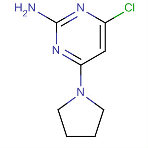 4-氯-6-吡咯烷-1-基-嘧啶-2-基胺结构式