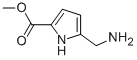 Structure of 1H-Pyrrole-2-carboxylicacid, 5-(aminomethyl)-, methyl ester