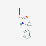 Structure of Tert-butyl N-(1-phenylcyclopropyl)carbamate