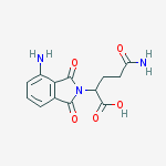 Structure of 2H-Isoindole-2-acetic acid,4-amino-a-(3-amino-3-oxopropyl)-1,3-dihydro-1,3-dioxo-
