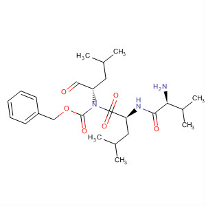 Structure of L-Leucinamide,N-[(phenylmethoxy)carbonyl]-L-valyl-N-[(1S)-1-formyl-3-methylbutyl]-