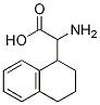 Structure of 2-amino-2-(1,2,3,4-tetrahydronaphthalen-1-yl)acetic acid