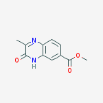 methyl 2-methyl-3-oxo-3,4-dihydroquinoxaline-6-carboxylate结构式