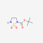 Tert-butyl 1,1-dioxo-1,2,5-thiadiazolidine-2-carboxylate结构式