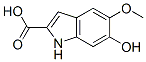6-hydroxy-5-methoxy-2-indolylcarboxylic acid结构式