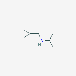 Structure of (cyclopropylmethyl)isopropylamine(SALTDATA: HCl)