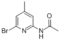 Structure of 2-Bromoo-4-methyl-6-acetaminopyridine