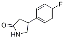 Structure of 2-Pyrrolidinone, 4-(4-Fluorophenyl)