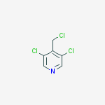 3,5-dichloro-4-(chloromethyl)pyridine结构式