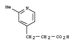 4-Pyridinepropanoicacid, 2-methyl-结构式