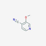 Structure of 4-Pyridinecarbonitrile, 3-methoxy-