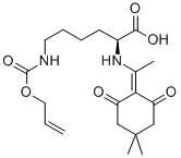 Structure of N-ALPHA-(4-4-DIMETHYL-2,6-DIOXOCYCLOHEX-1-YLIDENE)ETHYL-N-EPSILON-ALLYLOXYCARBONYL-L-LYSINE DICYCLOHEXYLAMINE