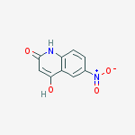 Structure of 2(1H)-Quinolinone, 4-hydroxy-6-nitro-