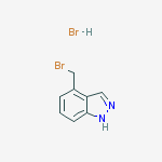 Structure of 4-(bromomethyl)-1h-indazole;hydrobromide