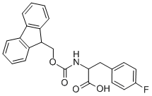 FMOC-DL-4-氟苯丙氨酸结构式