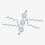 Structure of 2,8-Dibromo-6,12-dihydro-6,6,12,12-tetraoctyl-indeno[1,2-b]fluorene