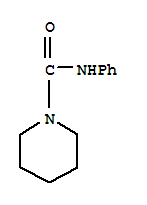 Structure of 1-Piperidinecarboxamide,N-phenyl-