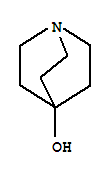 1-Azabicyclo(2.2.2)octan-4-ol结构式