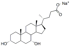Structure of CHENODEOXYCHOLIC ACID SODIUM