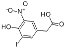 Structure of 4-HYDROXY-3-IODO-5-NITRO-PHENYLACETIC ACID