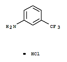 3-(Trifluoromethyl)aniline hydrochloride (1:1)结构式