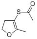 Structure of S-(4,5-dihydro-2-methyl-3-furyl) ethanethioate