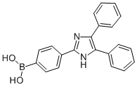 Structure of 4-(4,5-DIPHENYL-2-IMIDAZOLYL)-PHENYLBORONIC ACID