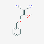 2-(1-methoxy-2-phenylmethoxyethylidene)propanedinitrile结构式