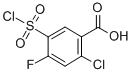 Structure of 2-CHLORO-5-CHLOROSULFONYL-4-FLUOROBENZO&