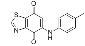 Structure of 2-METHYL-5-[(4-METHYLPHENYL)AMINO]-4,7-BENZOTHIAZOLEDIONE