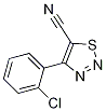 Structure of 4-(2-Chlorophenyl)-1,2,3-thiadiazole-5-carbonitrile