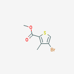 4-Bromo-3-Methyl-2-Thiophenecarboxylic Acid Methyl Ester结构式