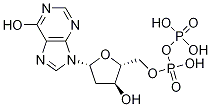 Structure of Inosine 5'-(trihydrogen diphosphate), 2'-deoxy-