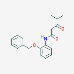 Structure of N-2-BENZYLOXYPHENYL ISOBUTYRYLACETAMIDE