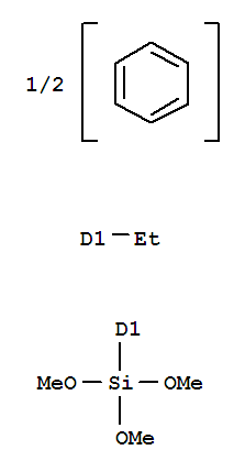 Structure of (1,2-Phenylenediethane-1,1-diyl)bis(trimethoxysilane)