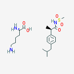 Structure of (2s)-2,6-diaminohexanoic Acid;(2r)-2-[4-(2-methylpropyl)phenyl]-n-methylsulfonylpropanamide