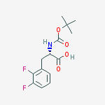 Chemical structure of Boc-2,3-Difluoro-L-phenylalanine