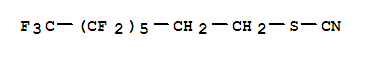Structure of 3,3,4,4,5,5,6,6,7,7,8,8,8-Tridecafluorooctyl thiocyanate