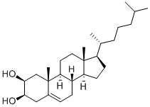 Structure of 5-CHOLESTEN-2-BETA, 3-BETA-DIOL