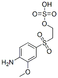 Structure of 2-[(4-amino-3-methoxyphenyl)sulphonyl]ethyl hydrogen sulphate