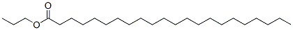 Chemical structure of propyl docosanoate