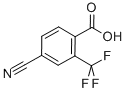 Structure of BENZOIC ACID, 4-CYANO-2-(TRIFLUOROMETHYL)-