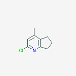 2-chloro-4-methyl-5H,6H,7H-cyclopenta[b]pyridine结构式