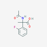 Structure of 2-Acetamino-2-(2-fluorophenyl)propionic acid