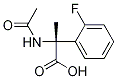 (R)-2-乙酰氨基-2-(2-氟苯基)丙酸结构式