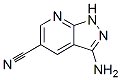 Structure of 1H-Pyrazolo[3,4-b]pyridine-5-carbonitrile,  3-amino-