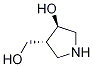 3-Pyrrolidinemethanol, 4-hydroxy-, (3R,4R)-结构式