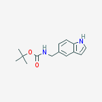Structure of tert-Butyl ((1H-indol-5-yl)methyl)carbamate