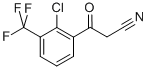 Structure of BENZENEPROPANENITRILE, 2-CHLORO-B-OXO-3-(TRIFLUOROMETHYL)-